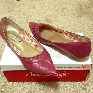 Raspberry kitten heel. Size 8